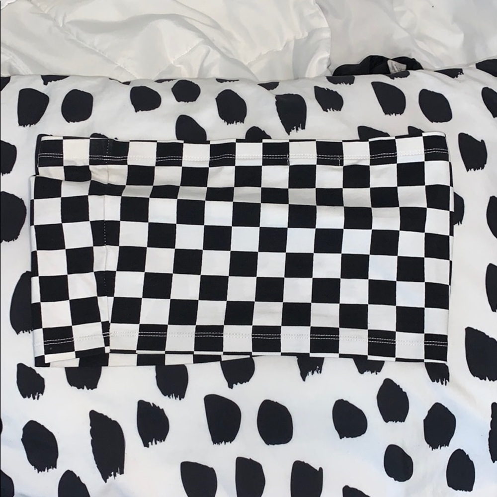Checkered tube top